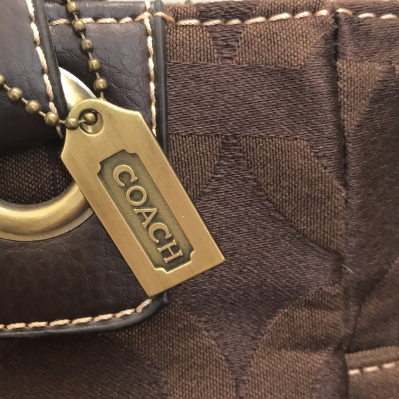 ✨e🆕BN!Coach Brown Classic Print Tote!✨ - Picture 6 of 6